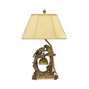 Sterling Industries Twin Parrots 91 507 Table Lamp In Gold 