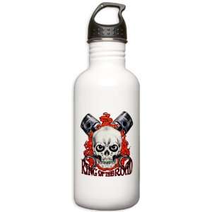  Stainless Water Bottle 1.0L King of the Road Skull Flames 