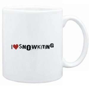 Mug White  Snowkiting I LOVE Snowkiting URBAN STYLE  Sports  