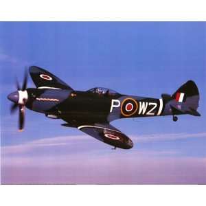 Spitfire Airplane Royal Air Force World War II   Photography Poster 