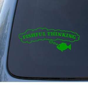 FISHFUL THINKING   Car, Truck, Notebook, Vinyl Decal Sticker #1261 