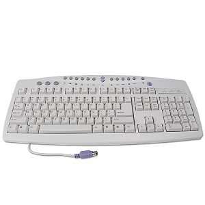  AOpen KB 910 107 Key Multimedia PS/2 Keyboard (Beige 