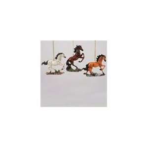   of 18 Galloping Black, Brown and White Horse Christmas