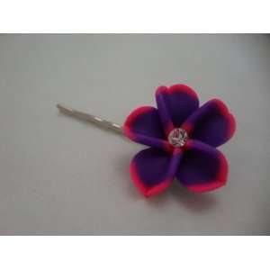  Purple and Pink Plumeria Flower Hair Bobby Pin: Everything 