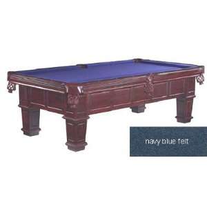 Gulliver Solid Maple 8 foot Pool Table   Cherry Finish   Navy Felt 