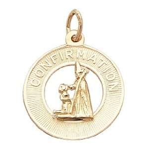  Rembrandt Charms Confirmation Girl Charm, 10K Yellow Gold 