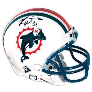 Ricky Williams Signed Miami Dolphins Mini Helmet  Sports 