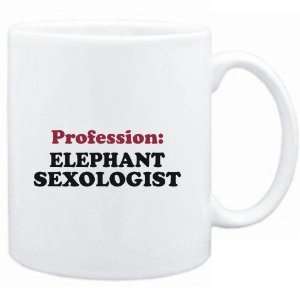  Mug White  Profession Elephant Sexologist  Animals 