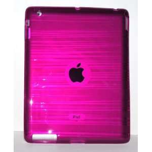  Apple Ipad 2 Tablet Pink Stripes Crystal Candy Gel TPU 