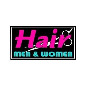  Hair Men Women Backlit Sign 15 x 30: Home Improvement