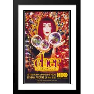  Cher Live in Concert 20x26 Framed and Double Matted TV 