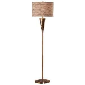   Hunter Accolade Floor Lamp with Antique Brass Finish