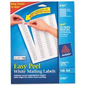   Avery Easy Peel Inkjet Return Address Labels AVE8167: Office Products