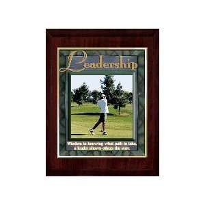  Leadership (Golf) 10 x 13 Plaque with 8 x 10 Gold 