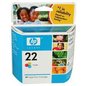  Hewlett Packard Inkjet, Cartridge, #22, Tri Color 