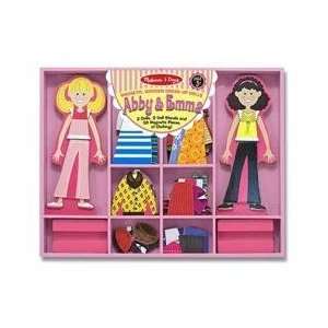    Melissa & Doug Abby & Emma Magnetic Dress Up Set: Toys & Games
