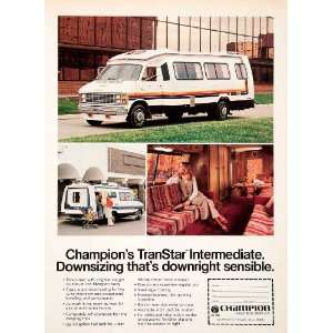 1980 Ad Champion Home Builder Motor Home Travel Vacation Camping 
