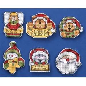  Design Works Happy Holidays Ornaments (6) Plastic Canvas 