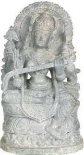  Saraswati   Goddess of Learning and Arts   Stone Sculpture 