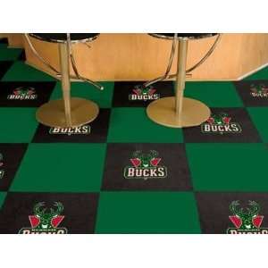   By FANMATS NBA   Milwaukee Bucks Carpet Tiles: Home & Kitchen