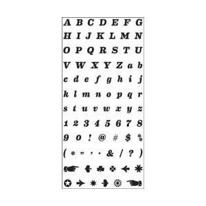   Inkadinkado Clear Stamps 4X8 Sheet Everyday Alphabet