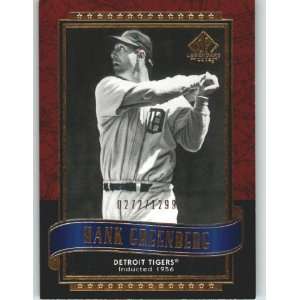  2003 Sp Legendary Cuts #51 Hank Greenberg   Detroit Tigers 