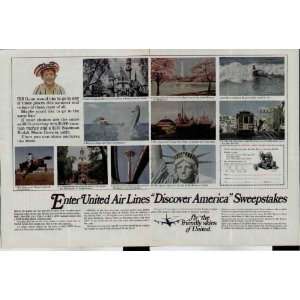  Discover America Sweepstakes  1966 United Airlines 