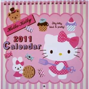    Sanrio 2011 Calendar   Hello Kitty Wall Calendar Toys & Games