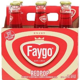 Faygo RED POP FROM THE MOTOR CITY DETROIT, MICHIGAN!, 12 Ounce Glass 