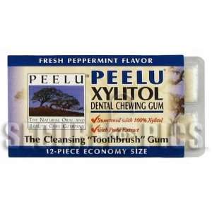  Peelu Xylitol Dental Chewing Gum Peppermint Blister Pack 