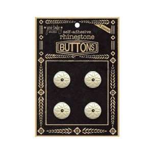   Rhinestone Buttons Self Adhesive 3/4 4/Pkg R BT 321