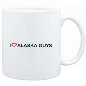    Mug White  I LOVE Alaska GUYS  Usa States