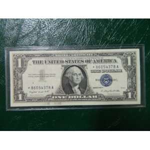  1957 A One Dollar Silver Certificate 
