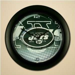  New York Jets NFL Team Logo Wall Clock: Sports & Outdoors