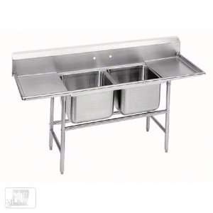  Advance Tabco 93 2 36 18RL 72 Two Compartment Sink   930 
