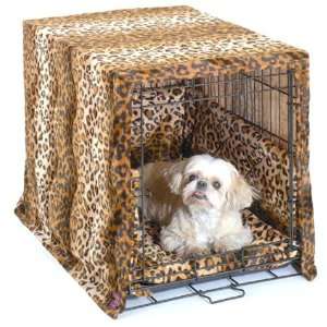   Essential Pet Products 27812 Medium Leopard Crate Cover