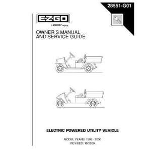   Service Guide for Electric Powered Utility Vehicle: Patio, Lawn