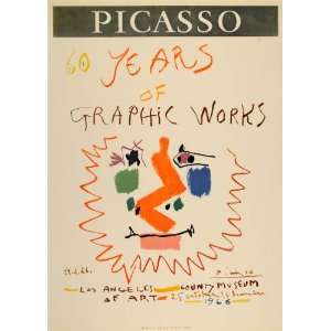  1971 Print Picasso Los Angeles County Museum Art 1966 