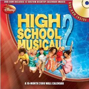  High School Musical 2 2008 DVD ROM Wall Calendar: Office 