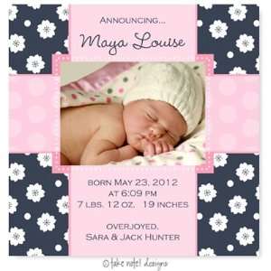  Take Note Designs Digital Photo Birth Announcements   Maya 