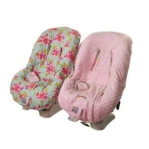  Central Park West & Pink Minky Toddler Seat Cover: Baby