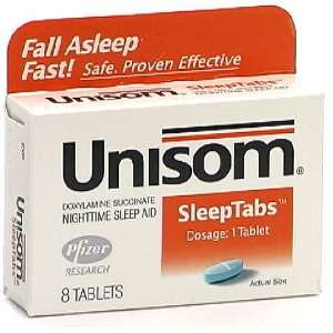  Unisom SleepTabs Nighttime Sleep Aid , 8 tablets Health 