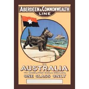  Aberdeen and Commonwealth Cruise Line to Australia 12x18 