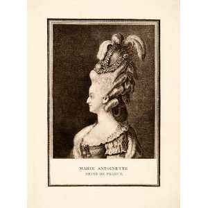  Print Queen Marie Antoinette French Revolution Monarch Costume 