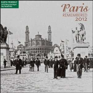  Paris Remembered 2012 Mini Wall Calendar: Office Products