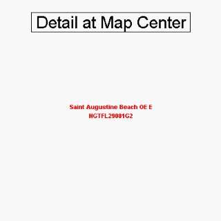 USGS Topographic Quadrangle Map   Saint Augustine Beach OE E, Florida 
