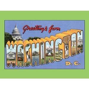  Greetings from Washington, DC Postcard Health & Personal 