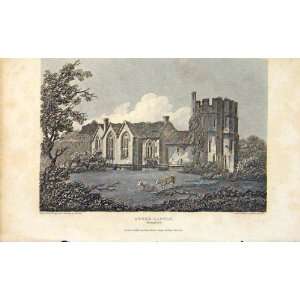   Stoke Castle England Antique Print Old Art Shropshire: Home & Kitchen