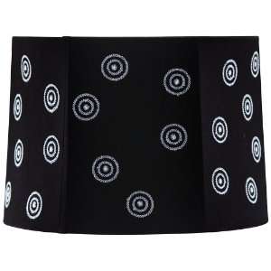  Black with White Ember Circles Shade 13x14x9.75 (Spider 