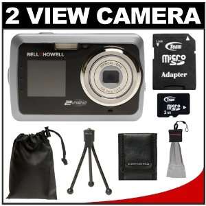  Bell & Howell 2V5 2View Digital Camera (Silver) with Pouch 